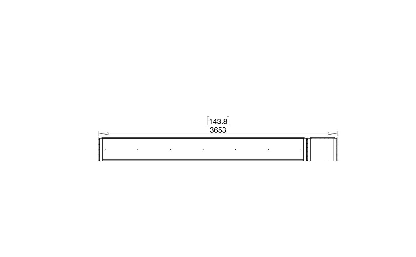 EcoSmart Flex Bioethanol Fireplace 140BY BXR Bay Black