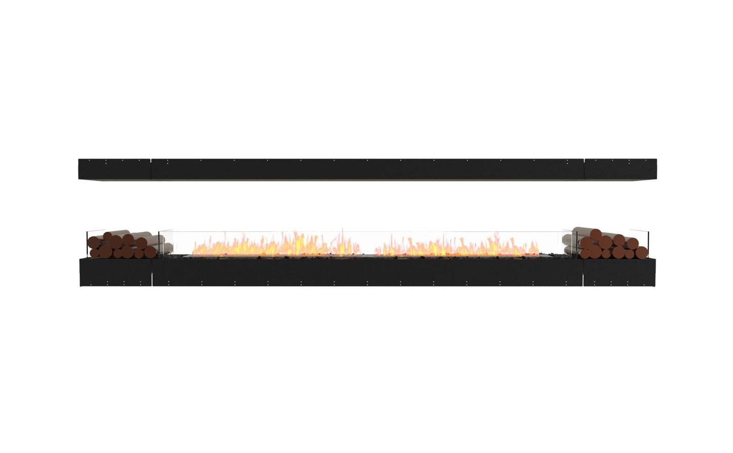 EcoSmart Flex Bioethanol Fireplace 140IL BX2 Island Black
