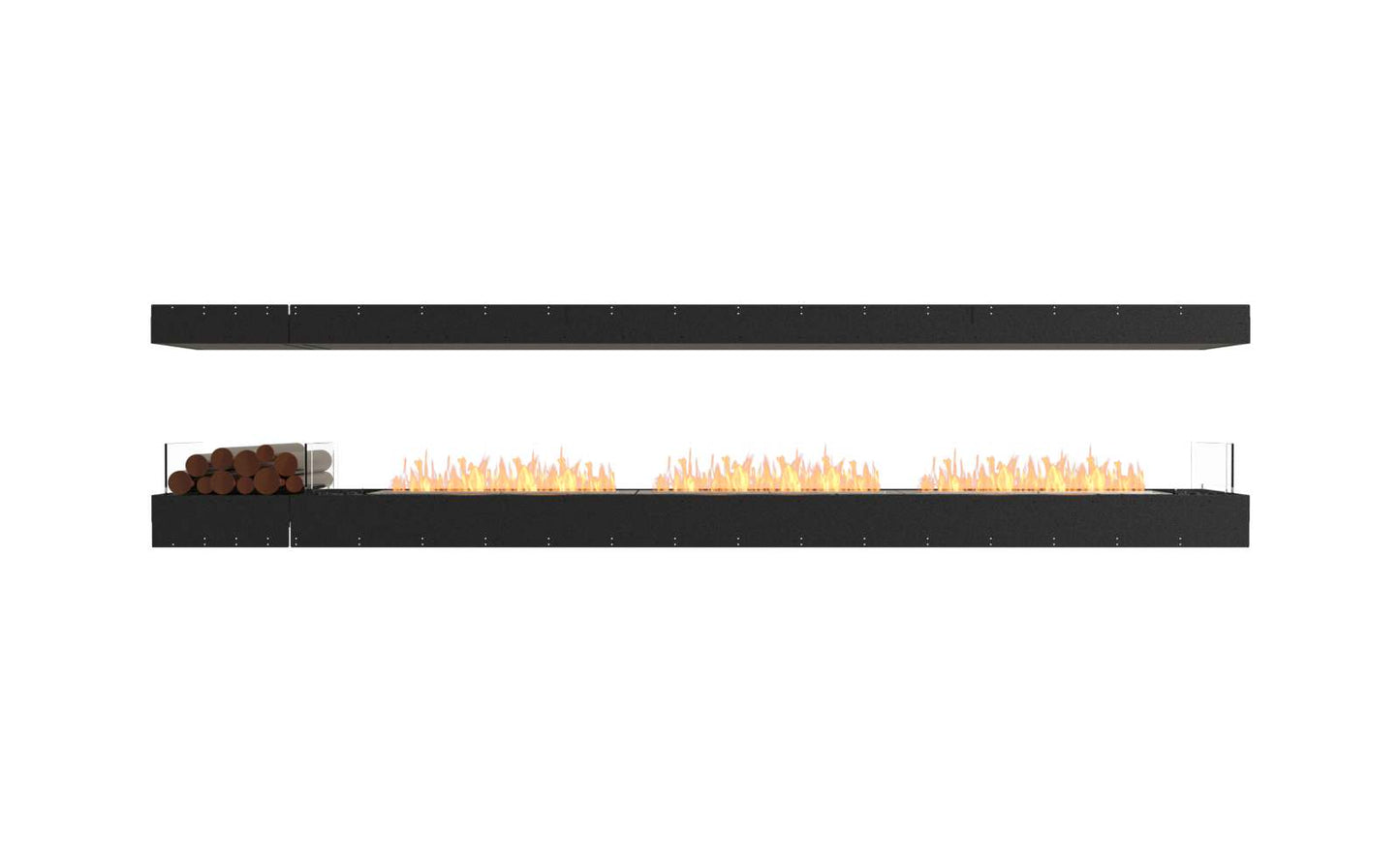 EcoSmart Flex Bioethanol Fireplace 140IL BX1 Island Black