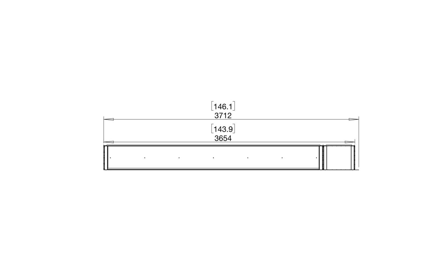 EcoSmart Flex Bioethanol Fireplace 140LC BXR Left Corner Black