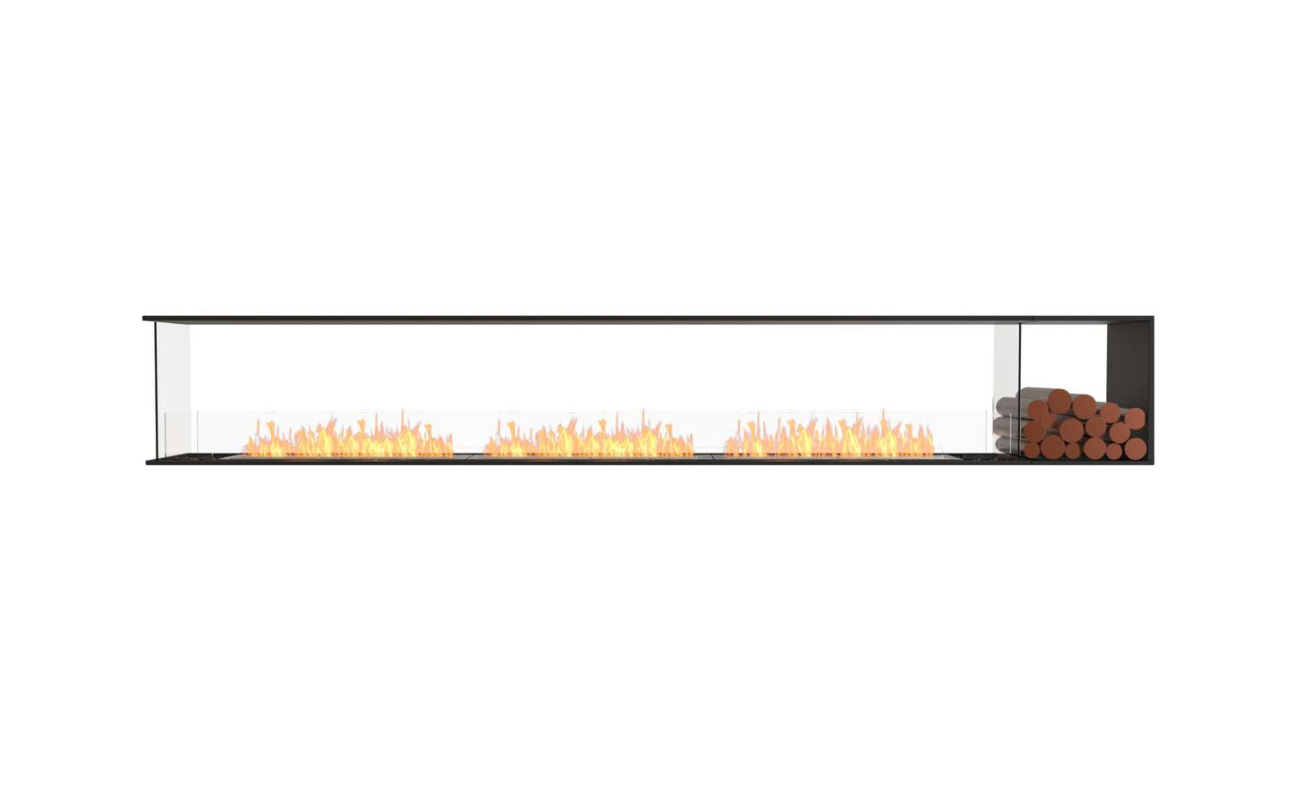 EcoSmart Flex Bioethanol Fireplace 140PN BXR Peninsula Black