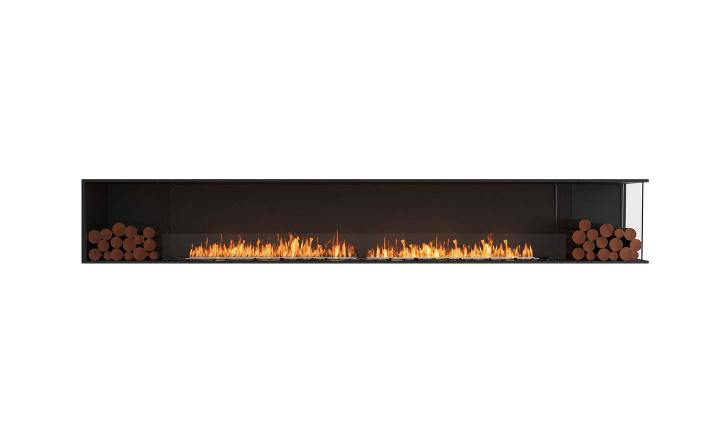 EcoSmart Flex Bioethanol Fireplace 140RC BX2 Right Corner Black