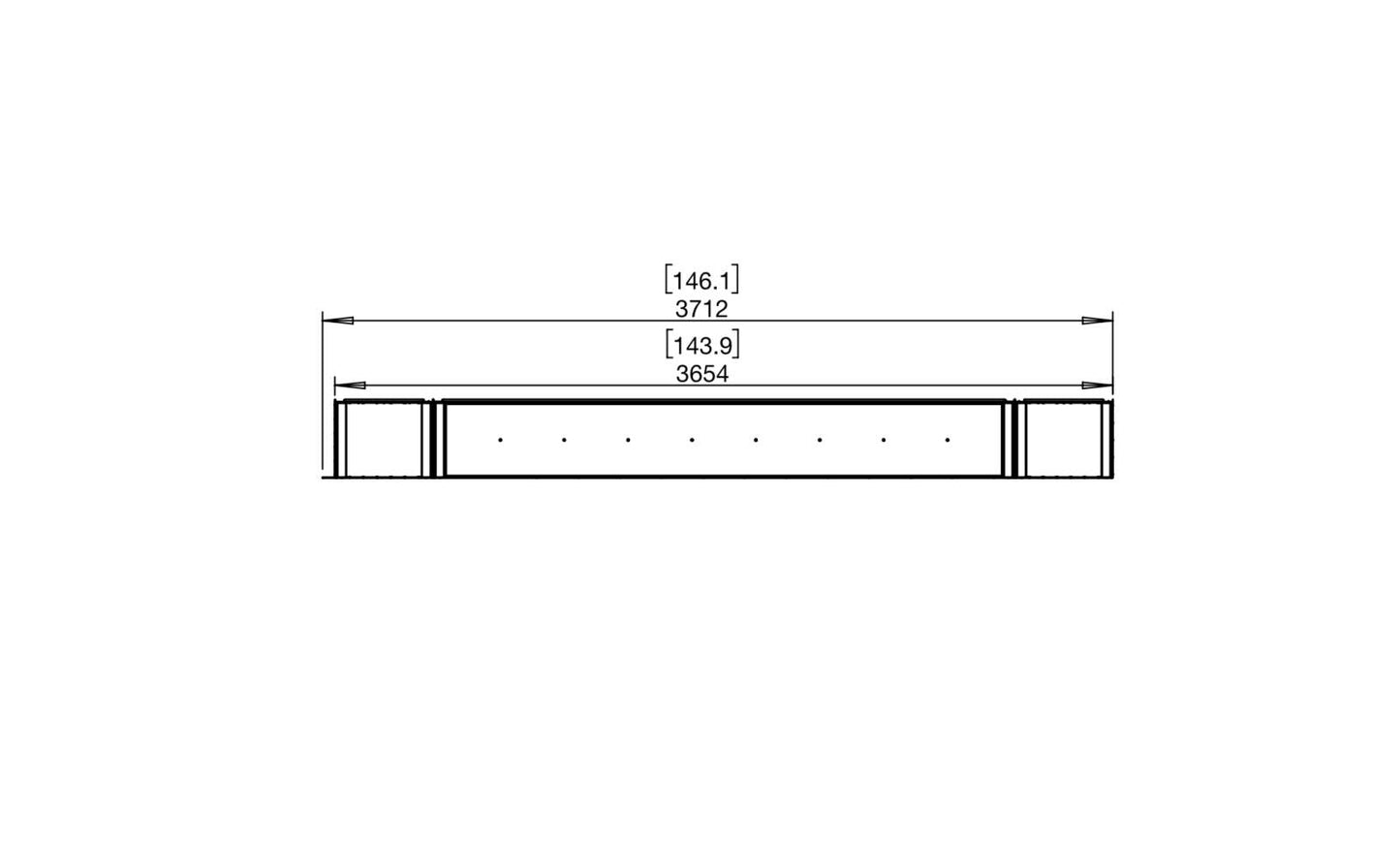 EcoSmart Flex Bioethanol Fireplace 140RC BX2 Right Corner Black