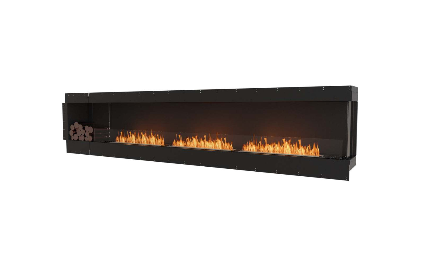 EcoSmart Flex Bioethanol Fireplace 140RC BXL Right Corner Black