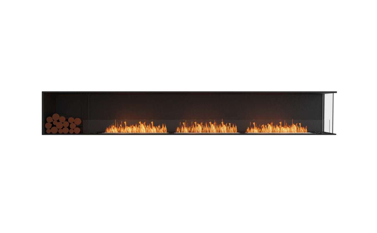 EcoSmart Flex Bioethanol Fireplace 140RC BXL Right Corner Black