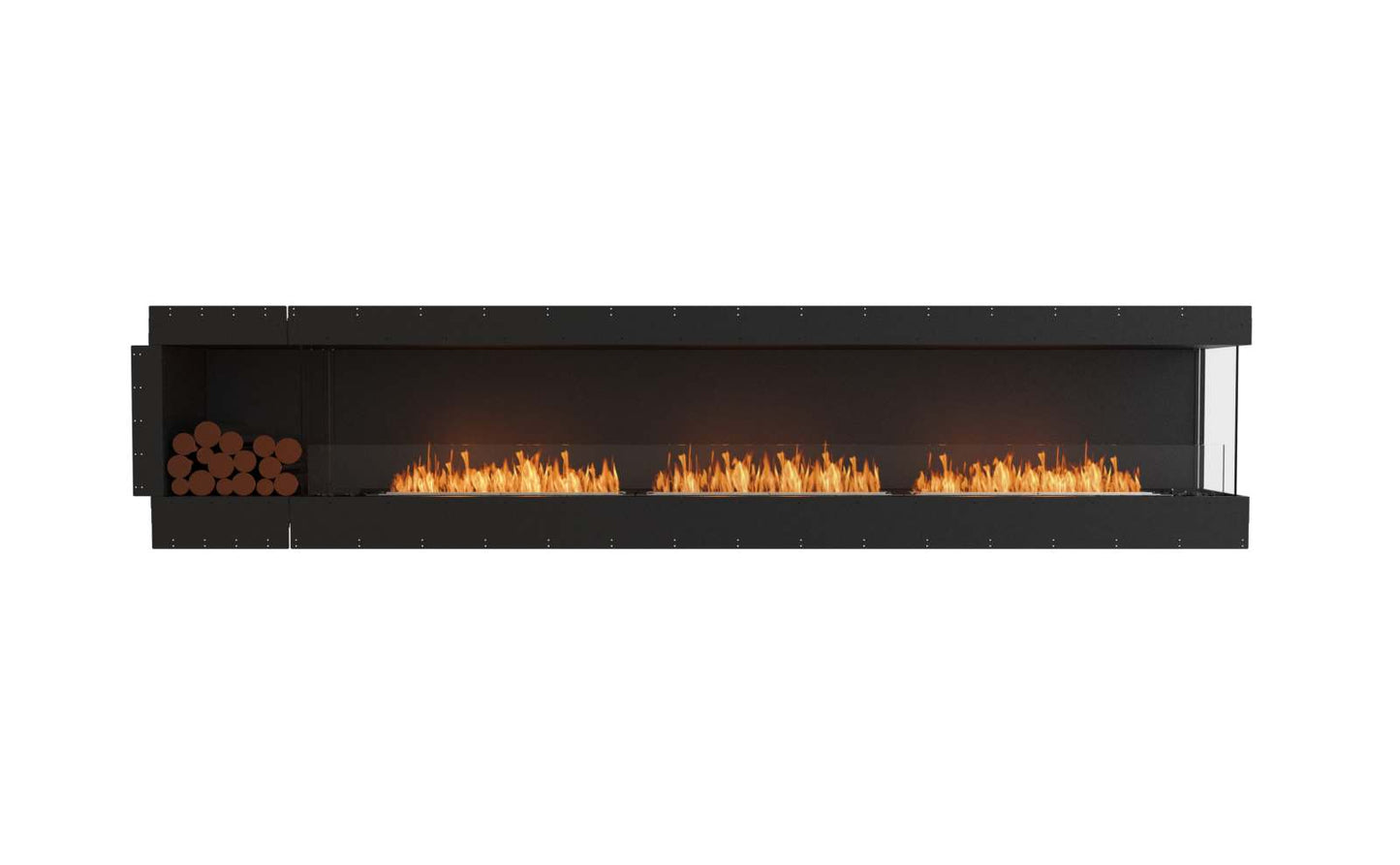 EcoSmart Flex Bioethanol Fireplace 140RC BXL Right Corner Black