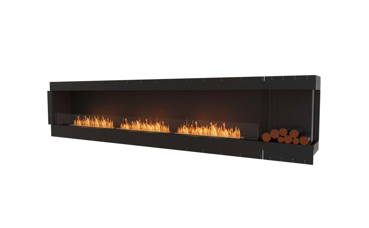 EcoSmart Flex Bioethanol Fireplace 140RC BXR Right Corner Black
