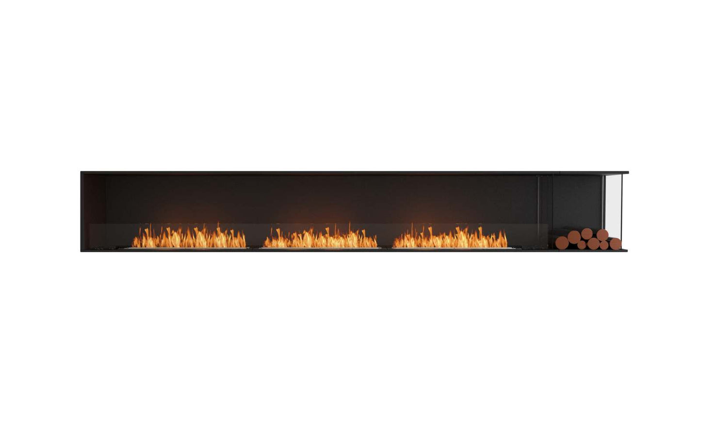 EcoSmart Flex Bioethanol Fireplace 140RC BXR Right Corner Black