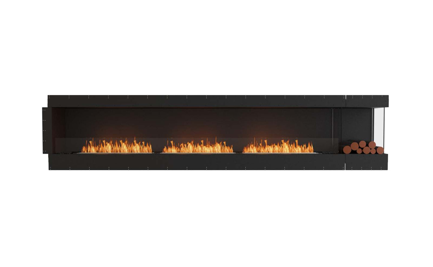 EcoSmart Flex Bioethanol Fireplace 140RC BXR Right Corner Black