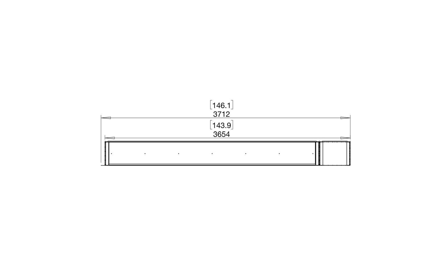 EcoSmart Flex Bioethanol Fireplace 140RC BXR Right Corner Black