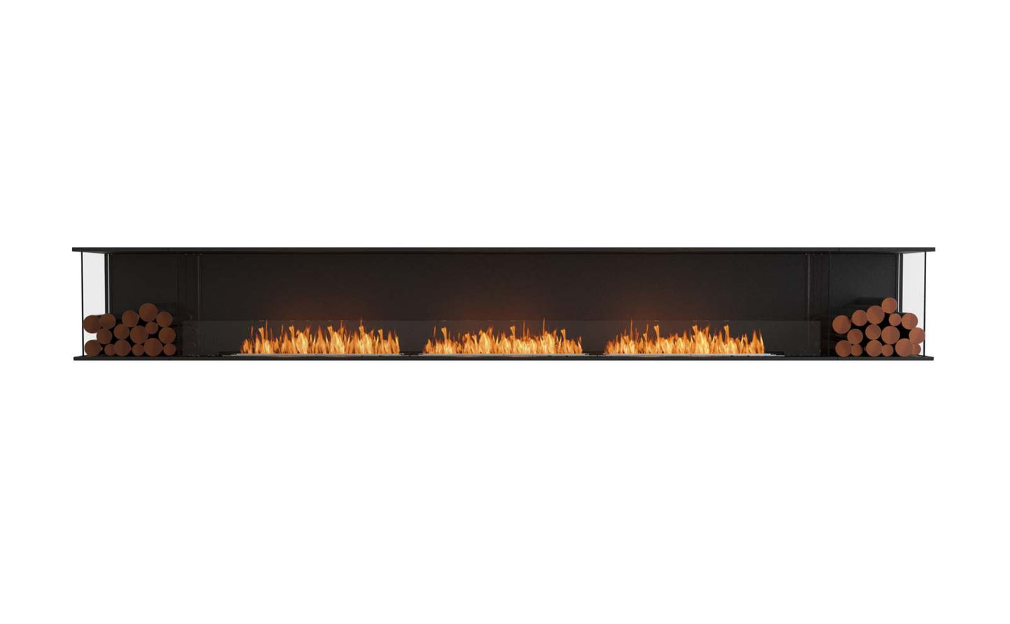 EcoSmart Flex Bioethanol Fireplace 158BY BX2 Bay Black