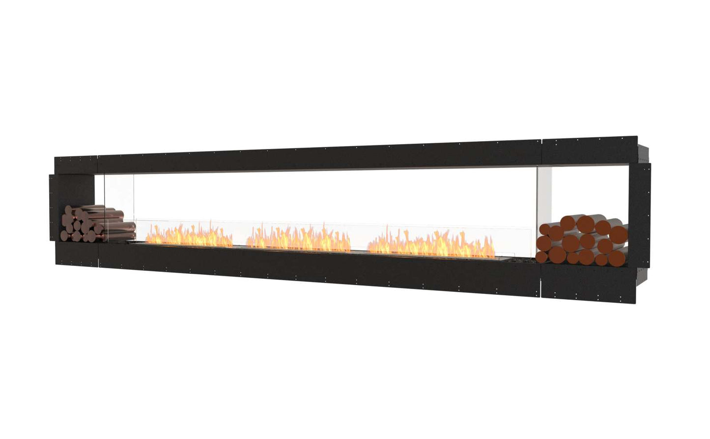 EcoSmart Flex Bioethanol Fireplace 158DB BX2 Double Sided Black