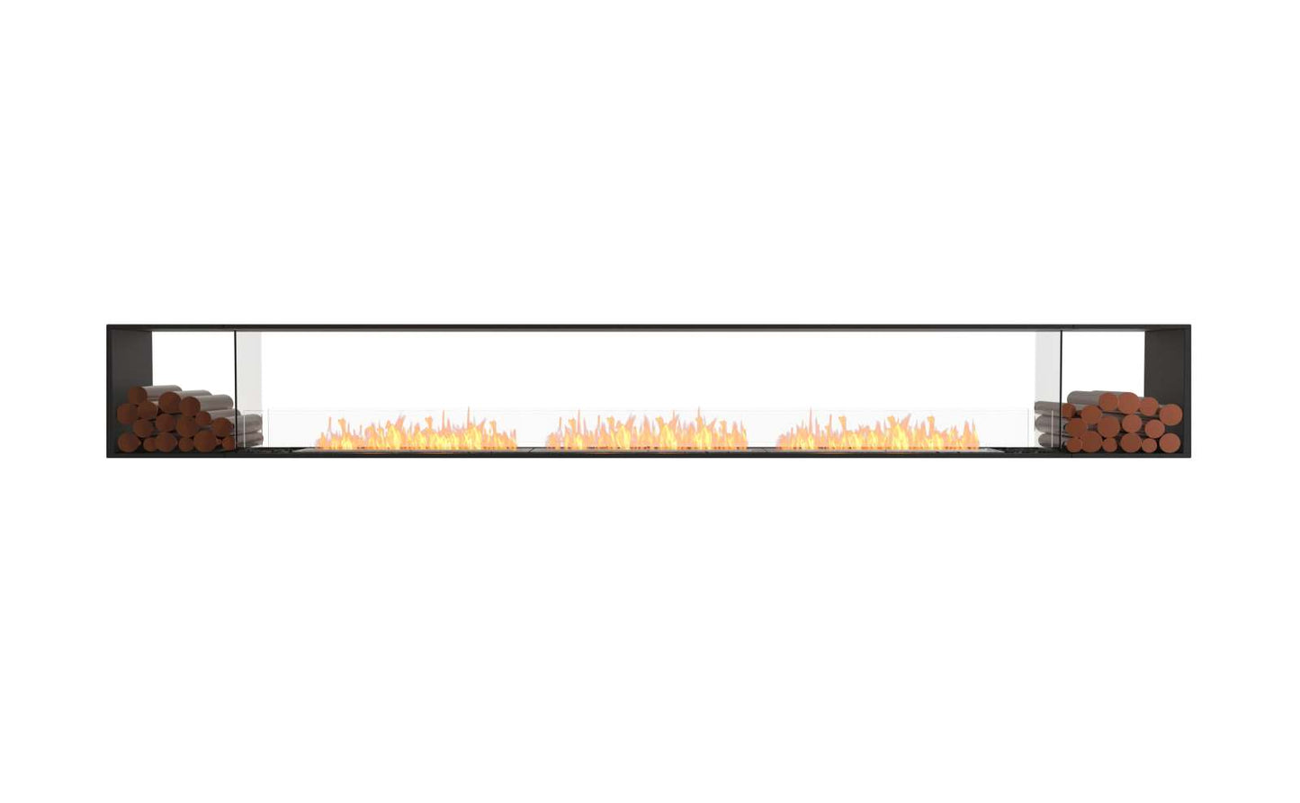 EcoSmart Flex Bioethanol Fireplace 158DB BX2 Double Sided Black