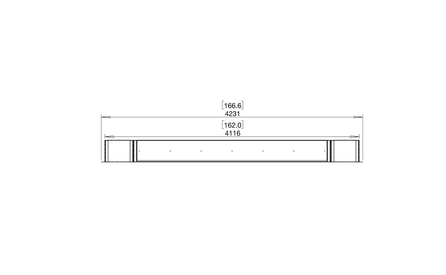 EcoSmart Flex Bioethanol Fireplace 158DB BX2 Double Sided Black
