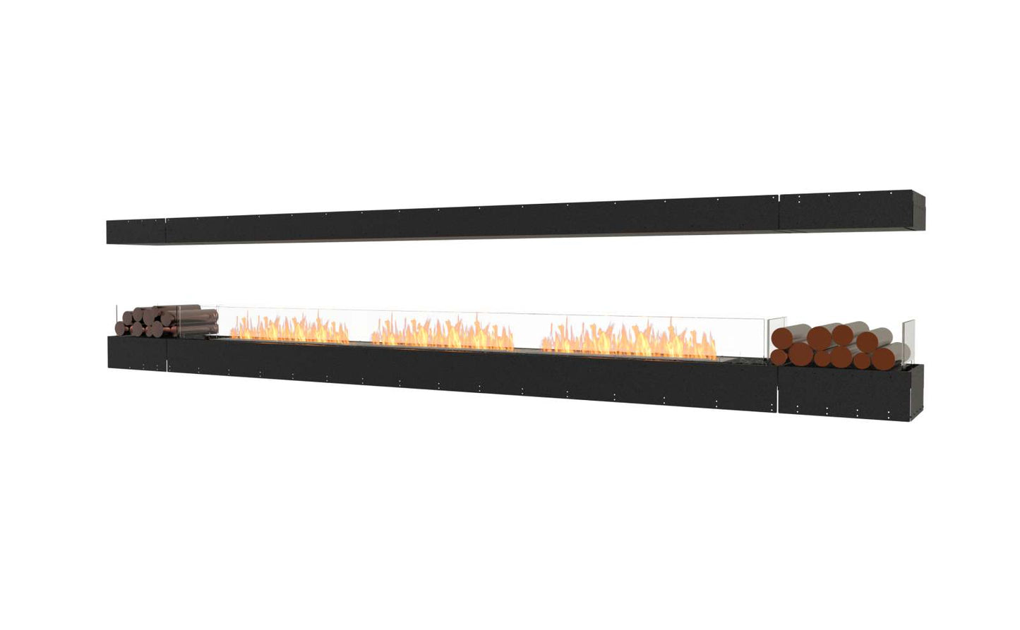 EcoSmart Flex Bioethanol Fireplace 158IL BX2 Island Black