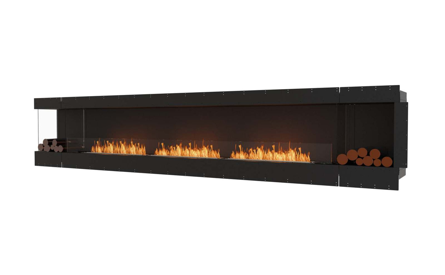 EcoSmart Flex Bioethanol Fireplace 158LC BX2 Left Corner Black
