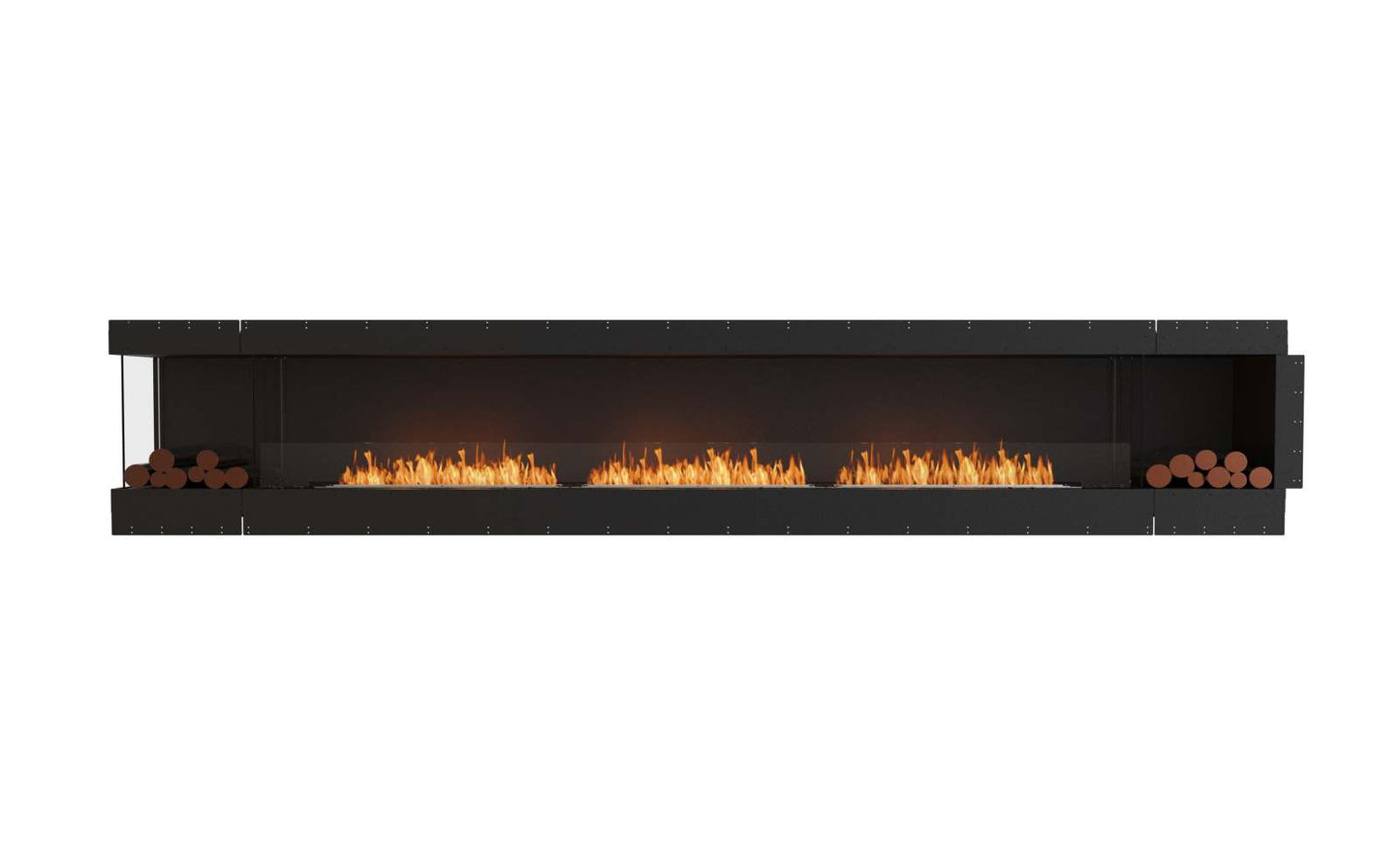 EcoSmart Flex Bioethanol Fireplace 158LC BX2 Left Corner Black