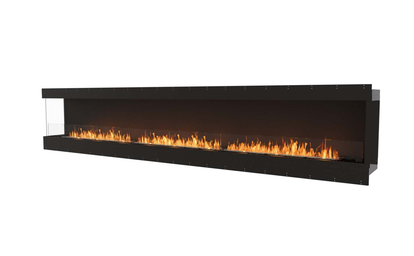 EcoSmart Flex Bioethanol Fireplace 158LC Left Corner Black