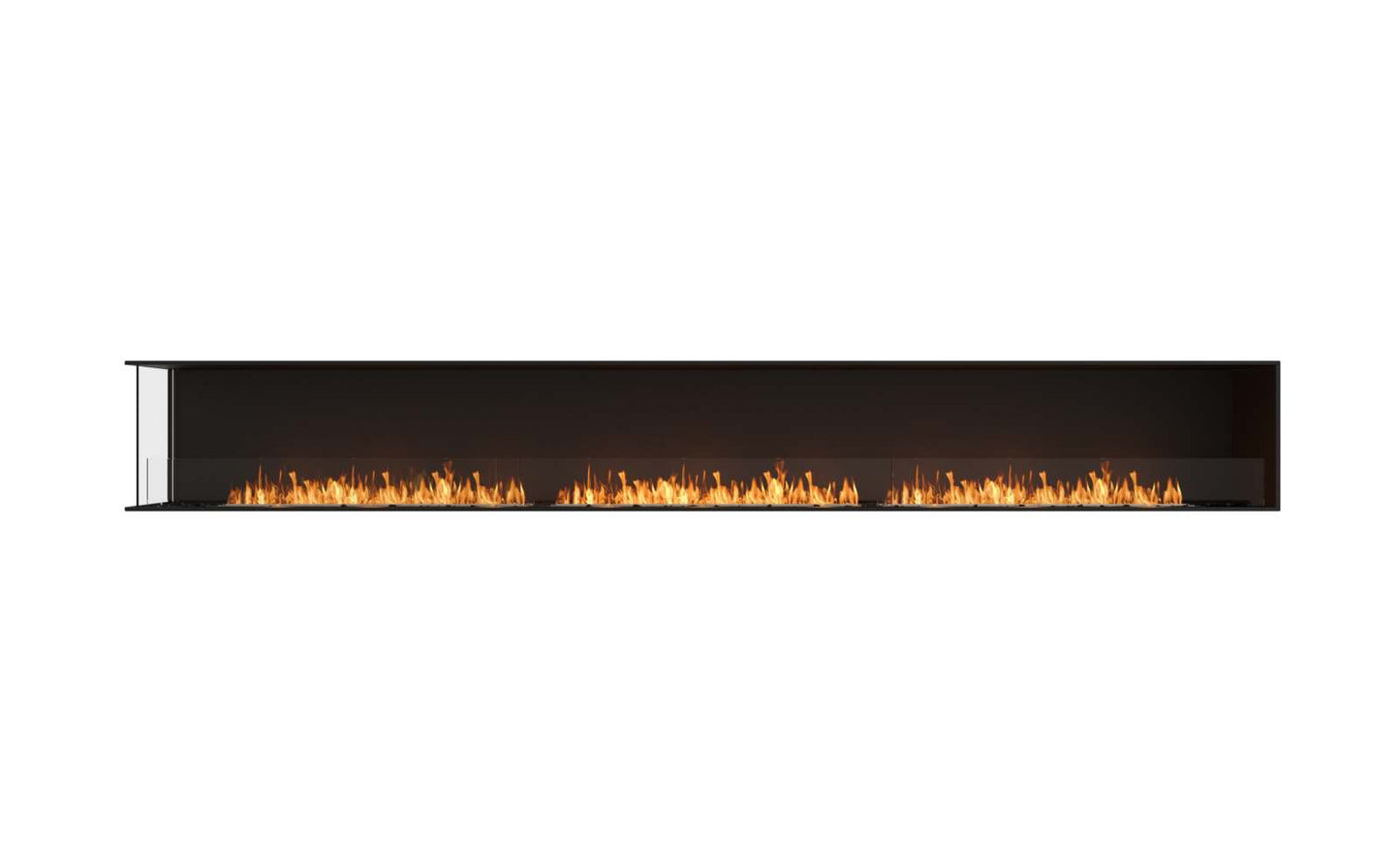 EcoSmart Flex Bioethanol Fireplace 158LC Left Corner Black