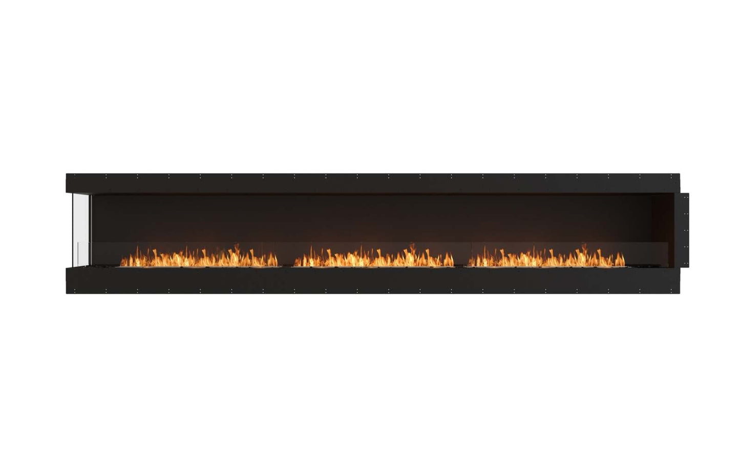 EcoSmart Flex Bioethanol Fireplace 158LC Left Corner Black
