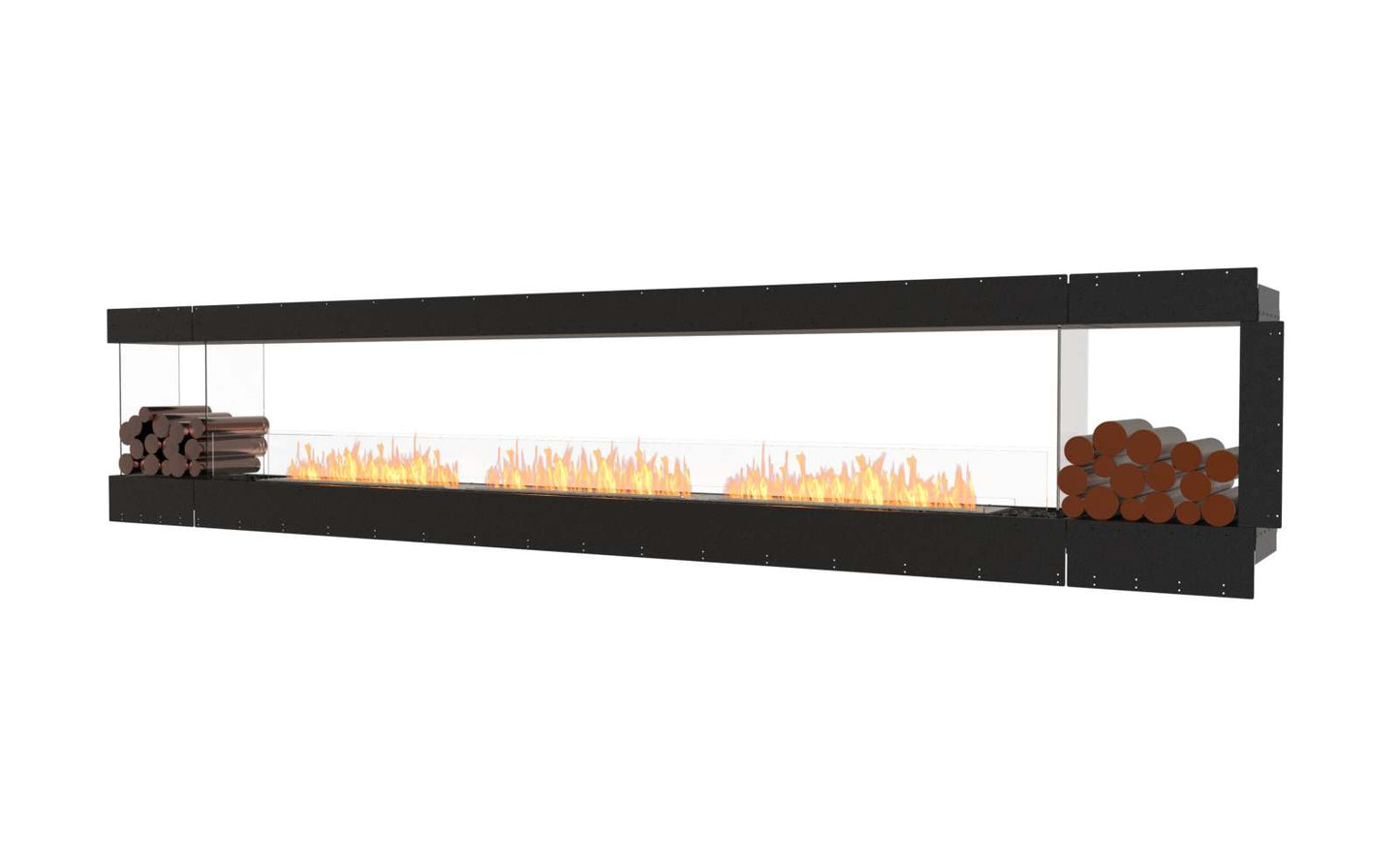 EcoSmart Flex Bioethanol Fireplace 158PN BX2 Peninsula Black