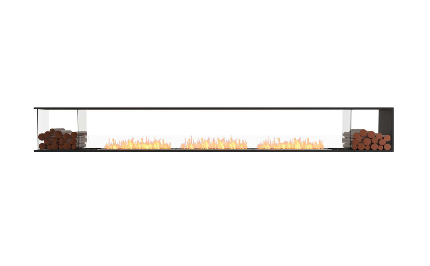 EcoSmart Flex Bioethanol Fireplace 158PN BX2 Peninsula Black