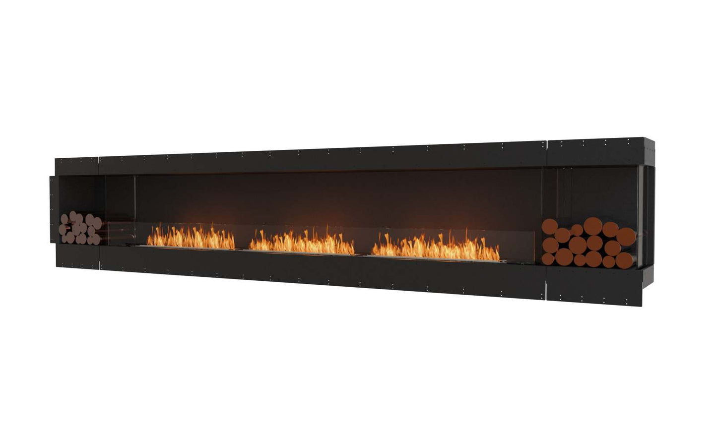 EcoSmart Flex Bioethanol Fireplace 158RC BX2 Right Corner Black