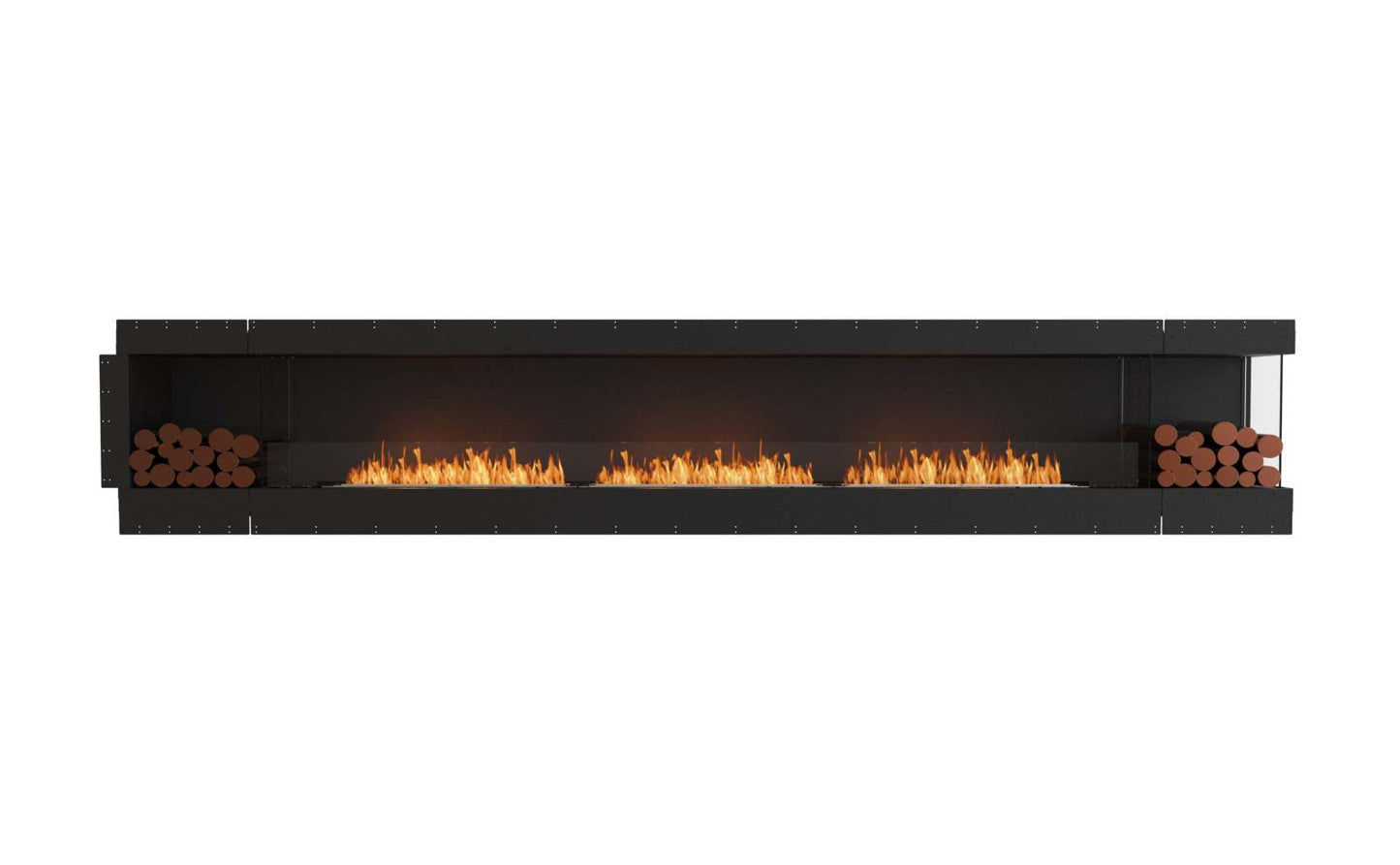 EcoSmart Flex Bioethanol Fireplace 158RC BX2 Right Corner Black