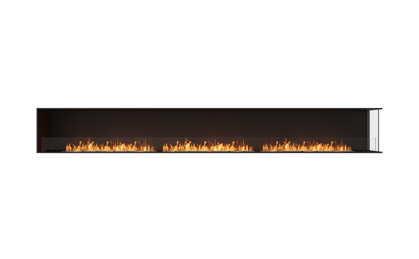 EcoSmart Flex Bioethanol Fireplace 158RC Right Corner Black