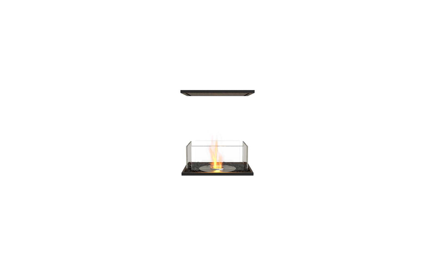 EcoSmart Flex Bioethanol Fireplace 18IL Island Black