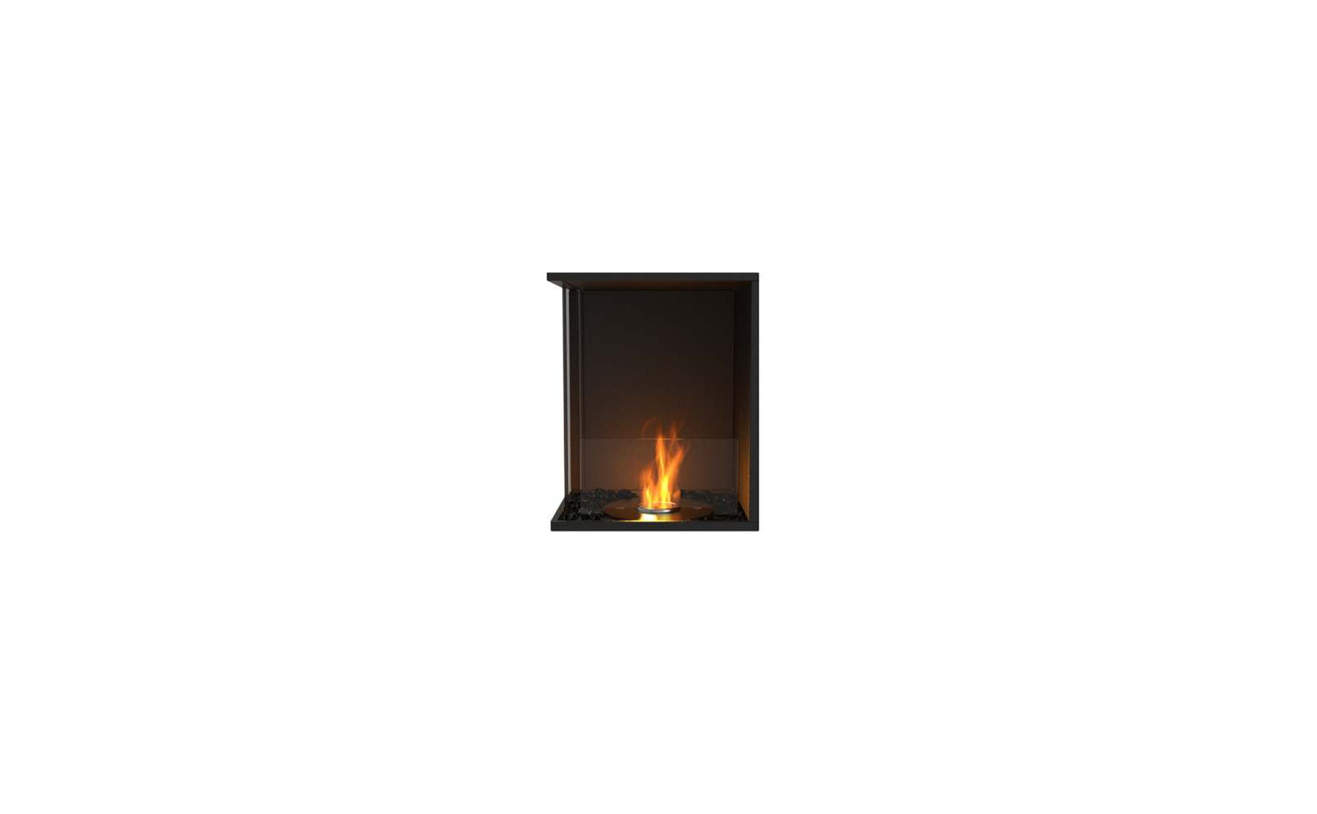 EcoSmart Flex Bioethanol Fireplace 18LC Left Corner Black