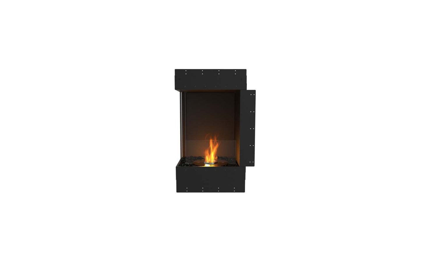 EcoSmart Flex Bioethanol Fireplace 18LC Left Corner Black