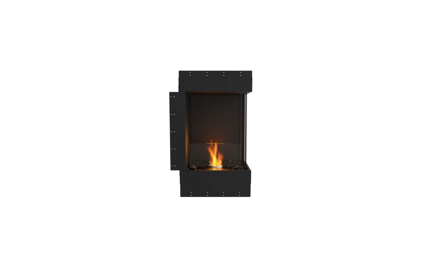 EcoSmart Flex Bioethanol Fireplace 18RC Right Corner Black