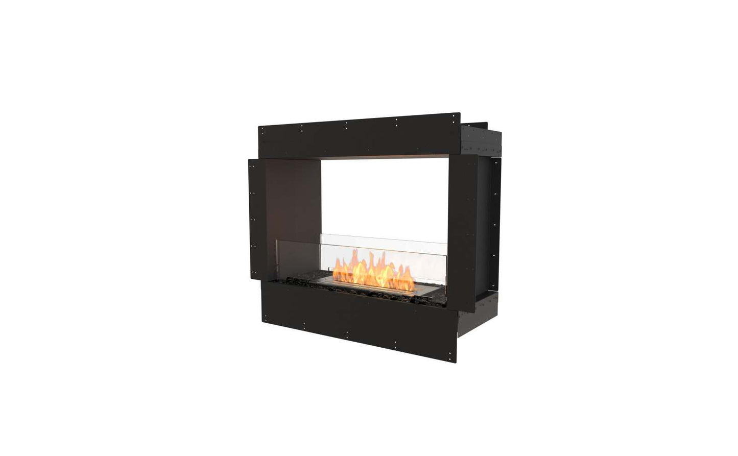 EcoSmart Flex Bioethanol Fireplace 32DB Double Sided Black