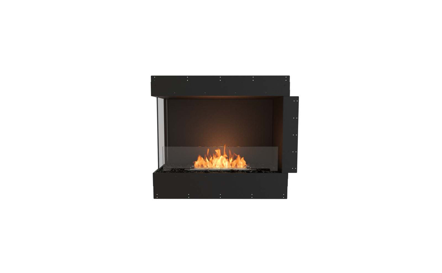EcoSmart Flex Bioethanol Fireplace 32LC Left Corner Black