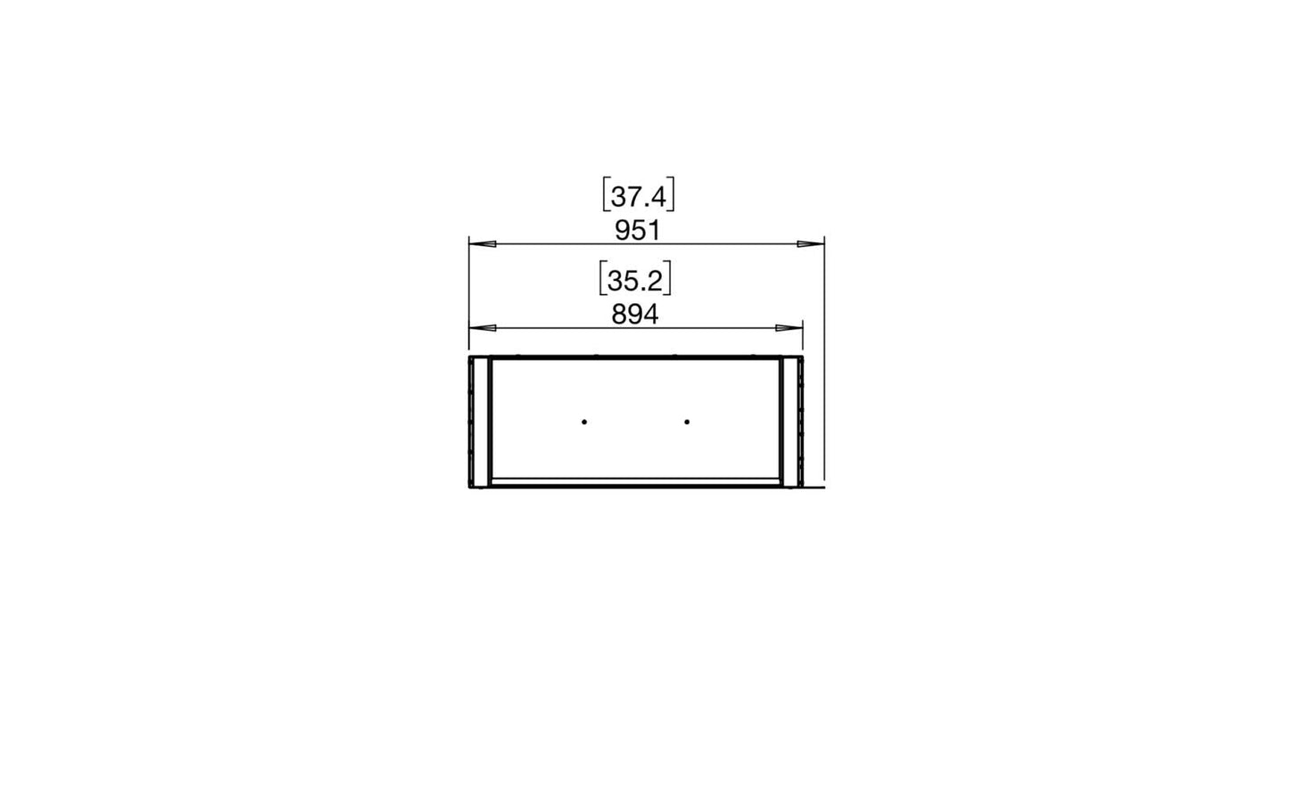 EcoSmart Flex Bioethanol Fireplace 32PN Peninsula Black