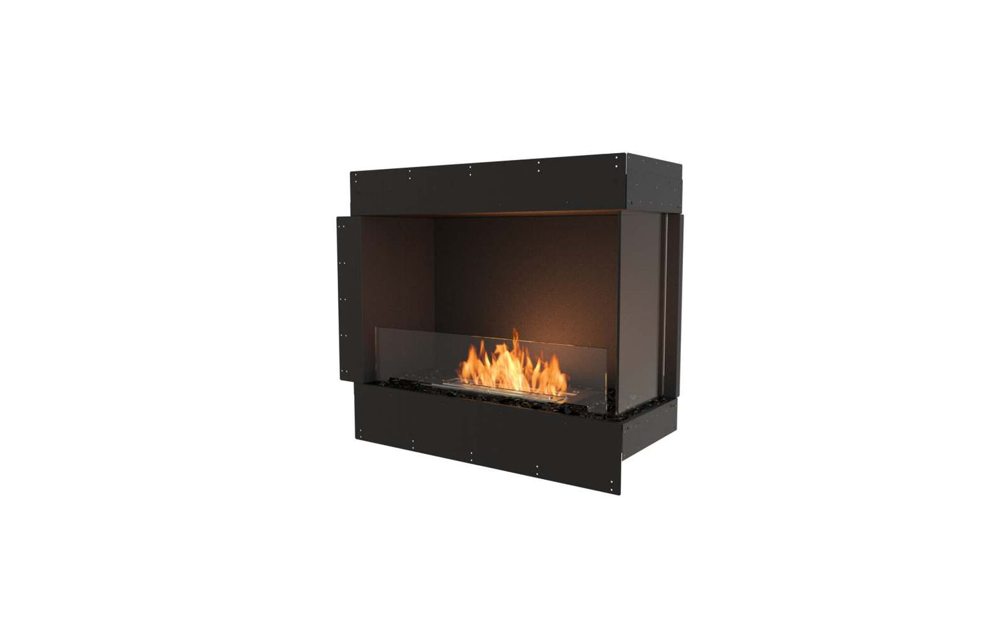 EcoSmart Flex Bioethanol Fireplace 32RC Right Corner Black