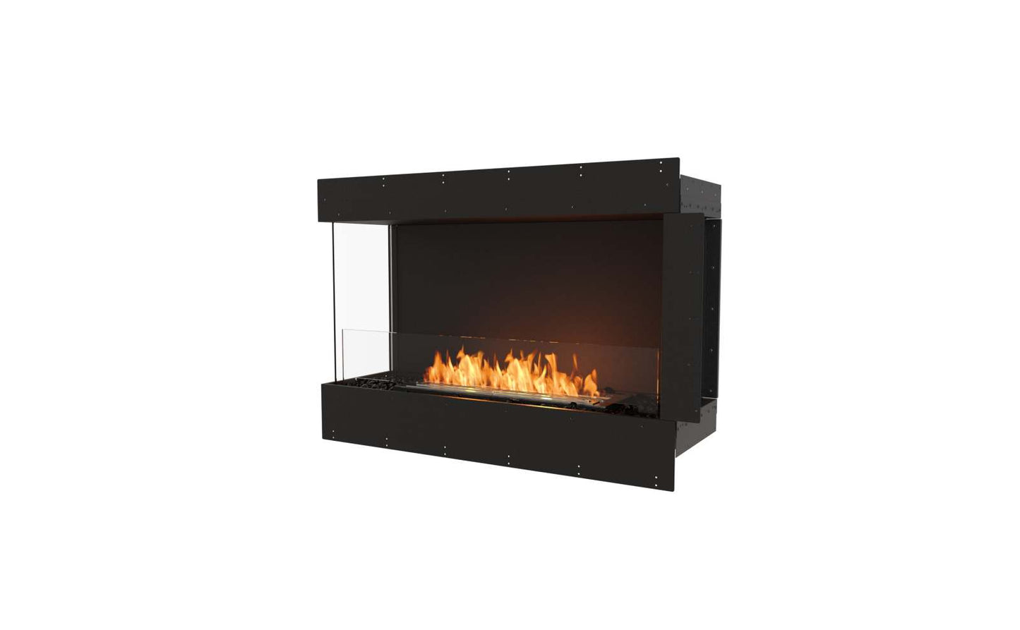 EcoSmart Flex Bioethanol Fireplace 42LC Left Corner Black