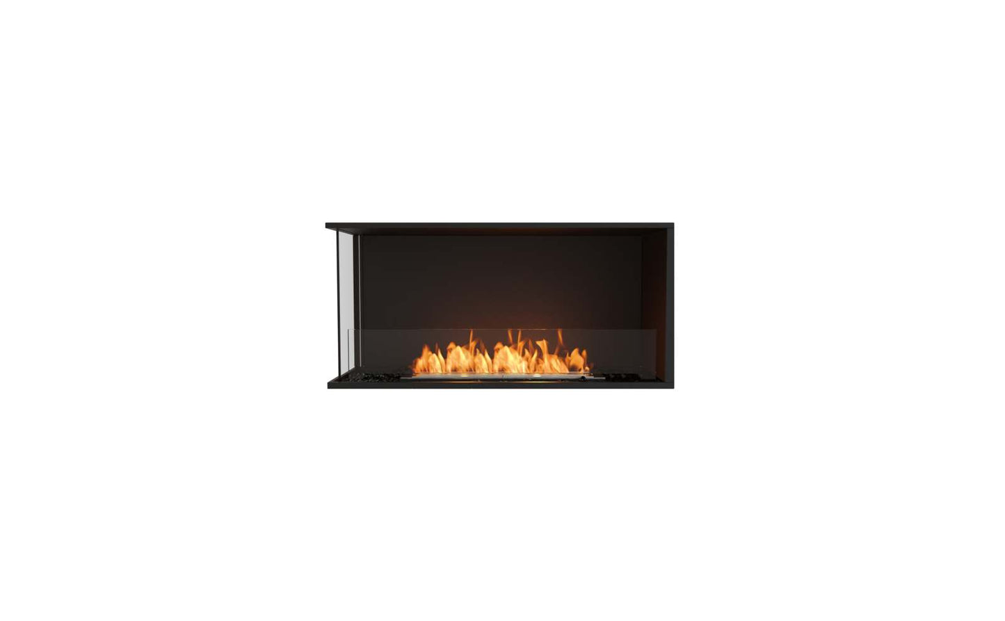 EcoSmart Flex Bioethanol Fireplace 42LC Left Corner Black