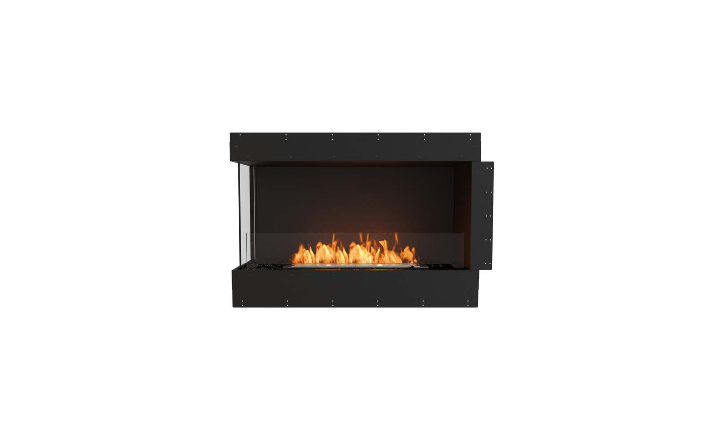 EcoSmart Flex Bioethanol Fireplace 42LC Left Corner Black