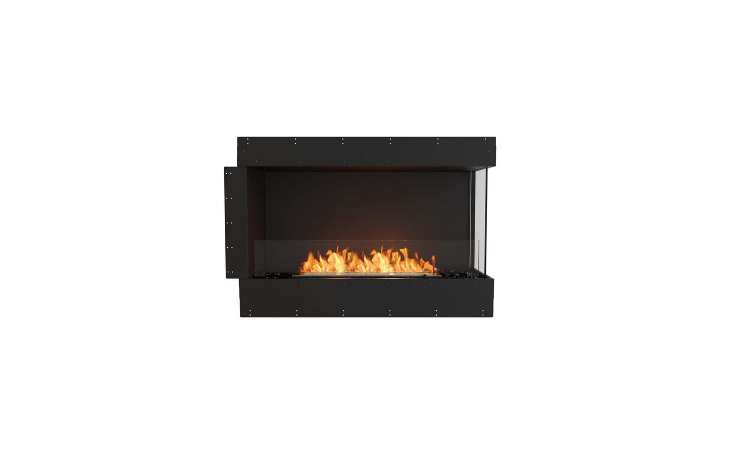 EcoSmart Flex Bioethanol Fireplace 42RC Right Corner Black