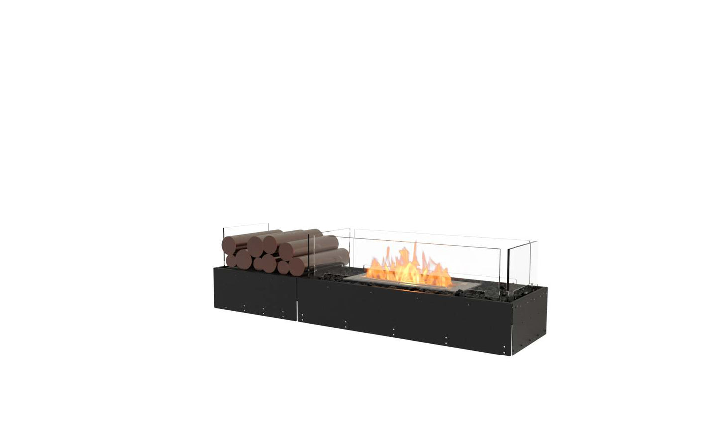 EcoSmart Flex Bioethanol Fireplace 50BN BX1 Bench Black
