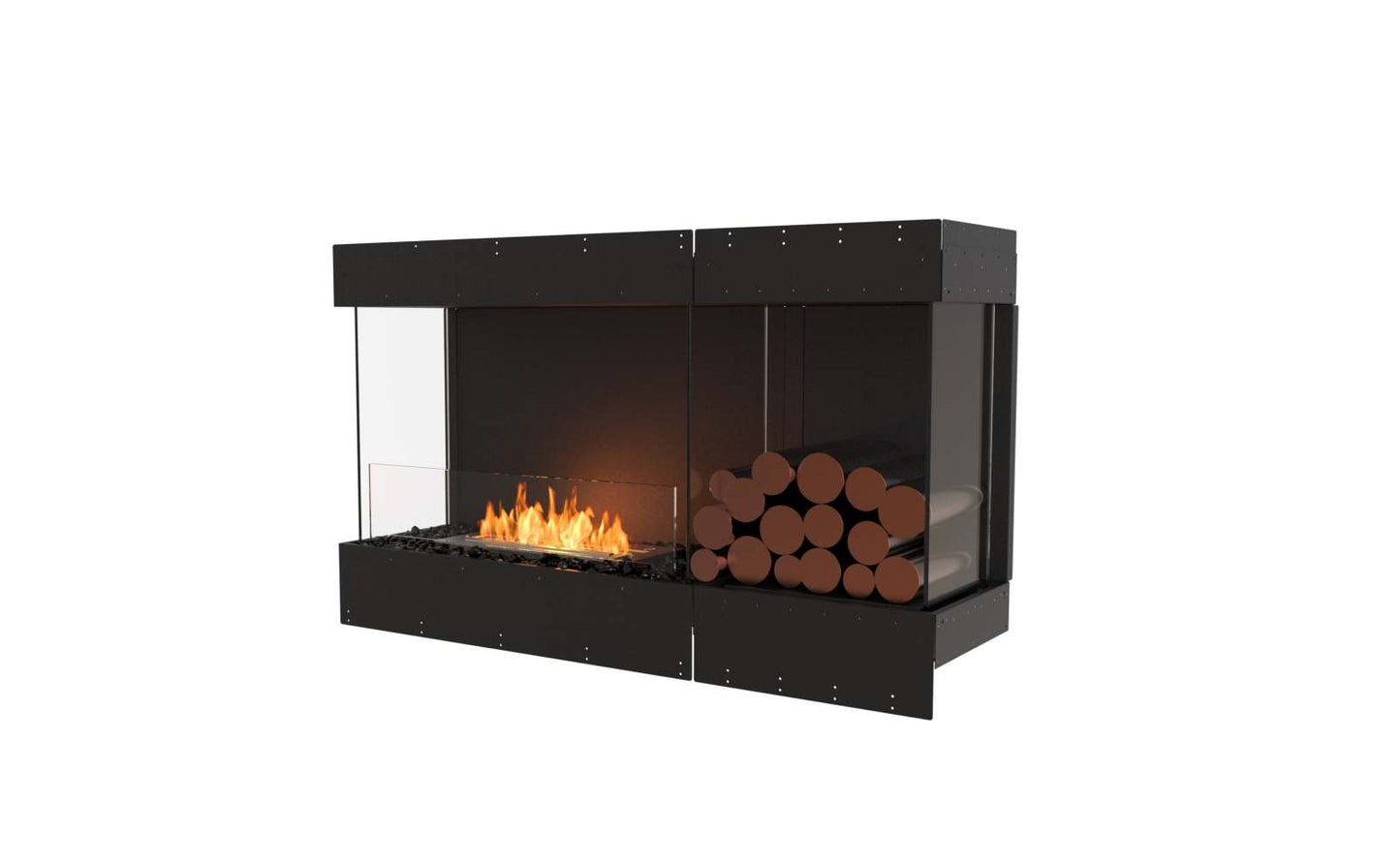 EcoSmart Flex Bioethanol Fireplace 50BY BXR Bay Black