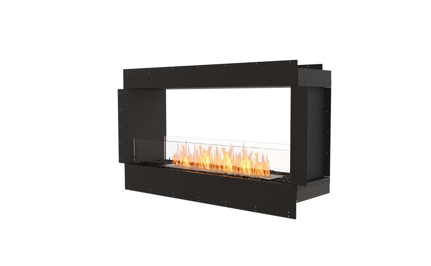 EcoSmart Flex Bioethanol Fireplace 50DB Double Sided Black