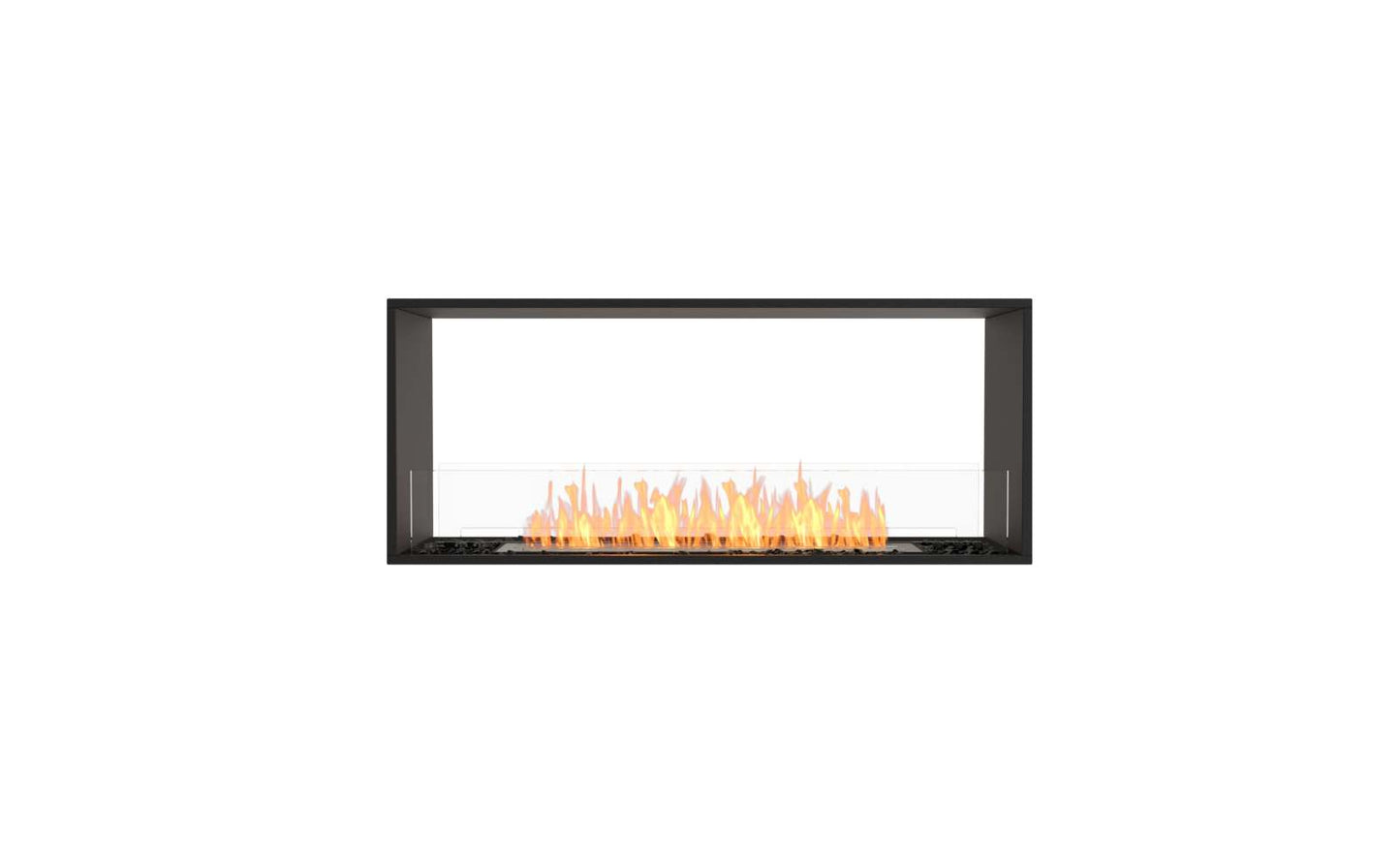 EcoSmart Flex Bioethanol Fireplace 50DB Double Sided Black