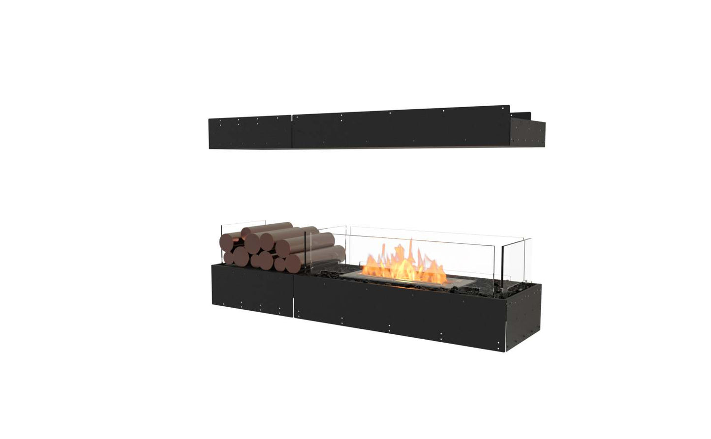 EcoSmart Flex Bioethanol Fireplace 50IL BX1 Island Black