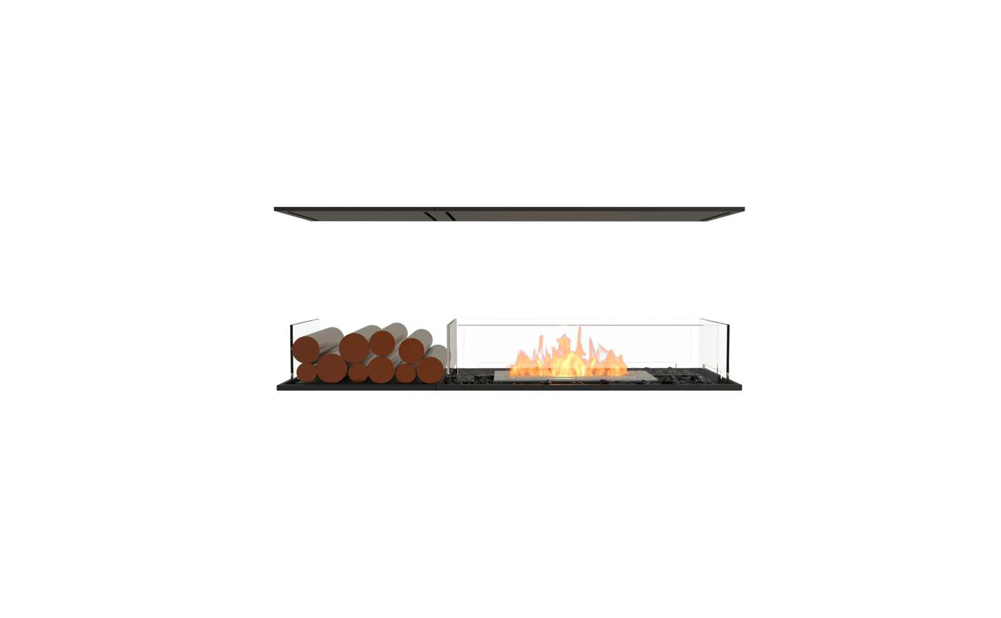 EcoSmart Flex Bioethanol Fireplace 50IL BX1 Island Black