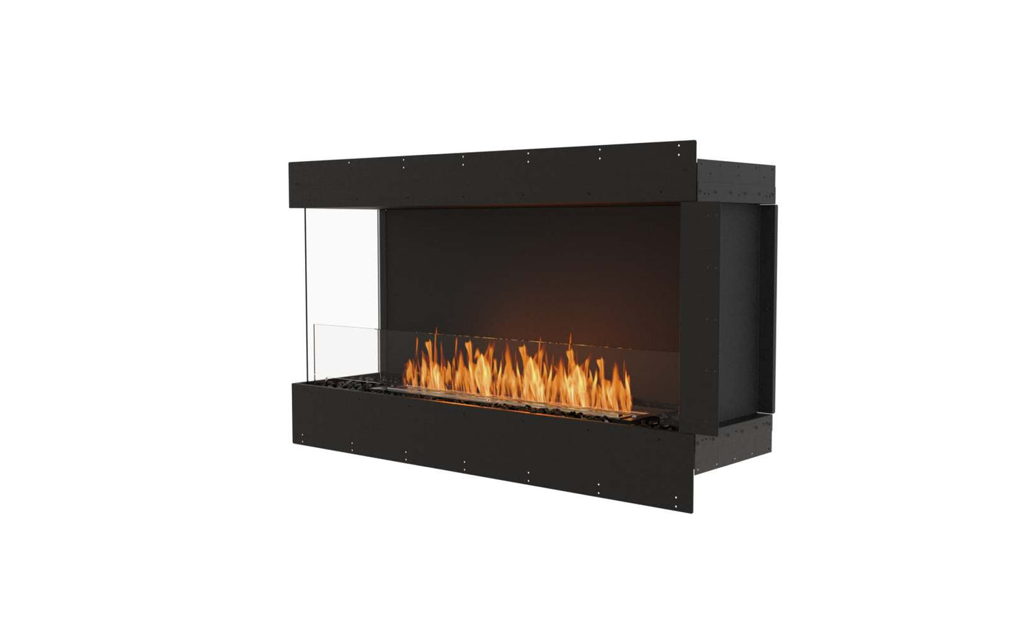 EcoSmart Flex Bioethanol Fireplace 50LC Left Corner Black