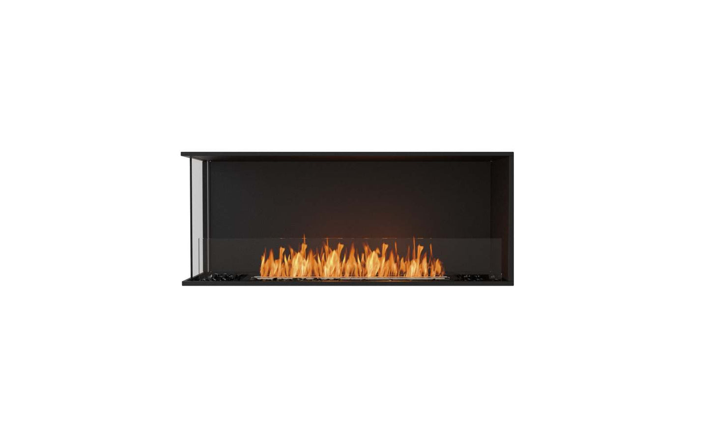 EcoSmart Flex Bioethanol Fireplace 50LC Left Corner Black