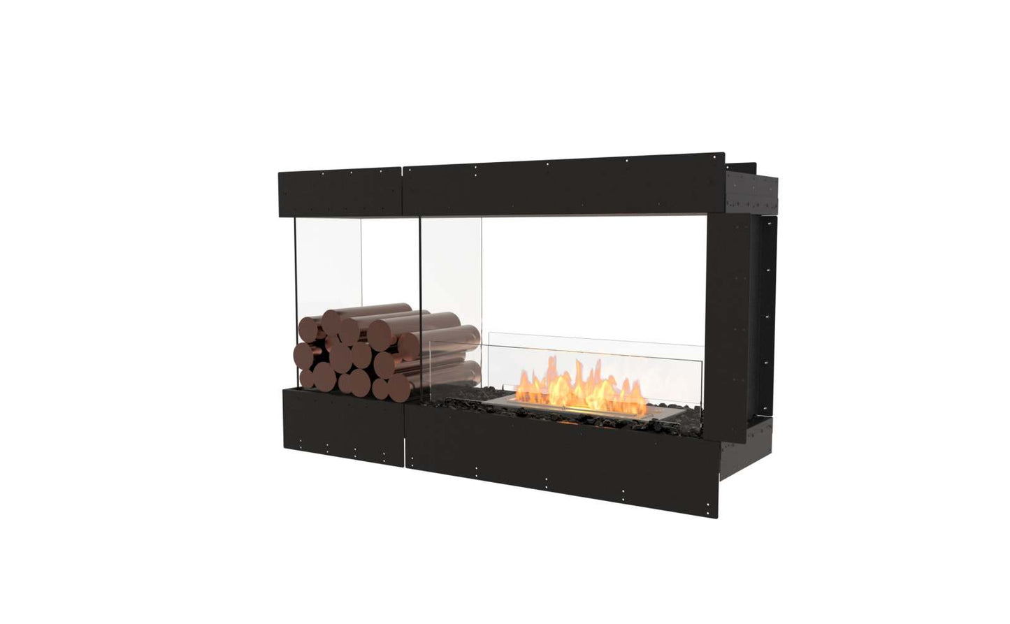 EcoSmart Flex Bioethanol Fireplace 50PN BXL Peninsula Black